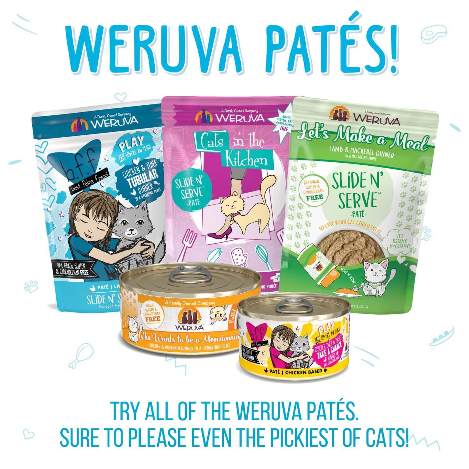 Weruva Classic Cat Pat&eacute; Press Your Lunch! With Chicken Wet Cat Food