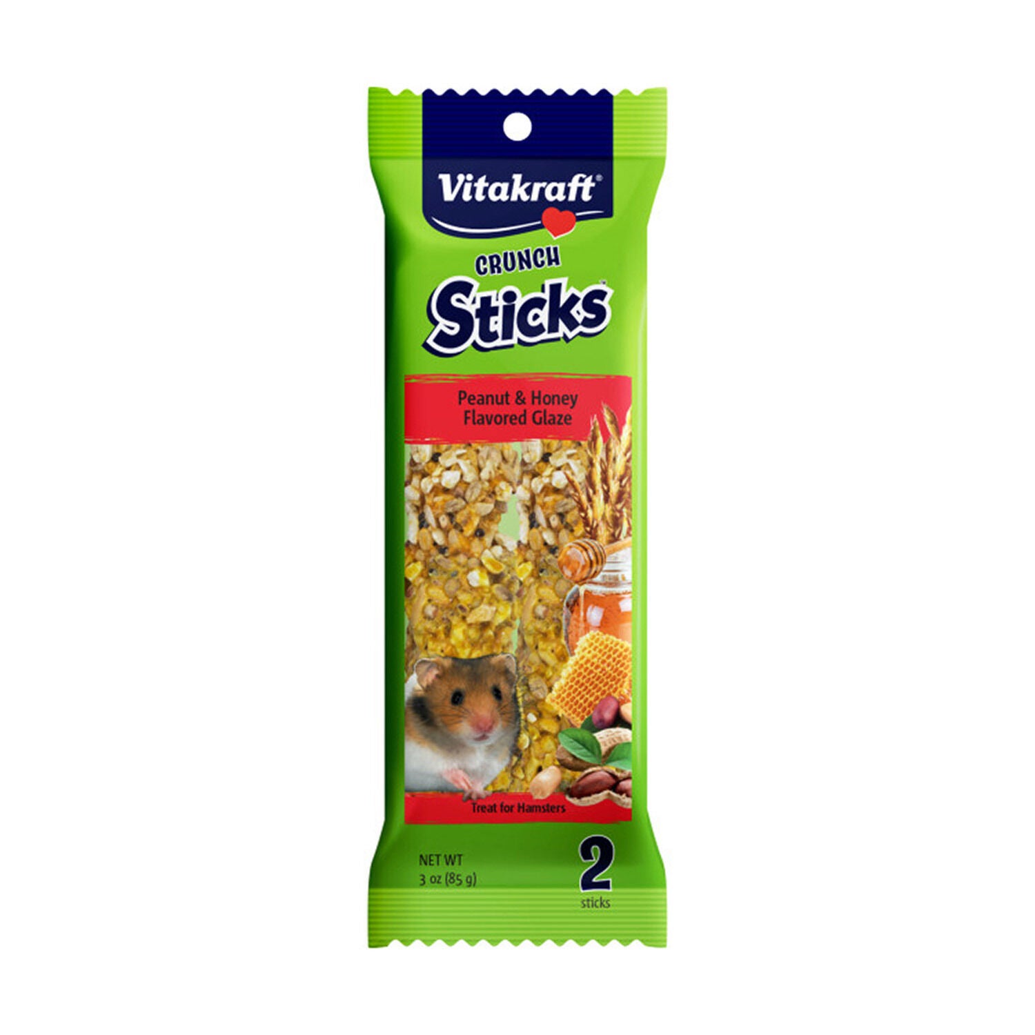 Vitakraft Hamster Crunch Sticks Peanut & Honey Glazed Small Animal Treat