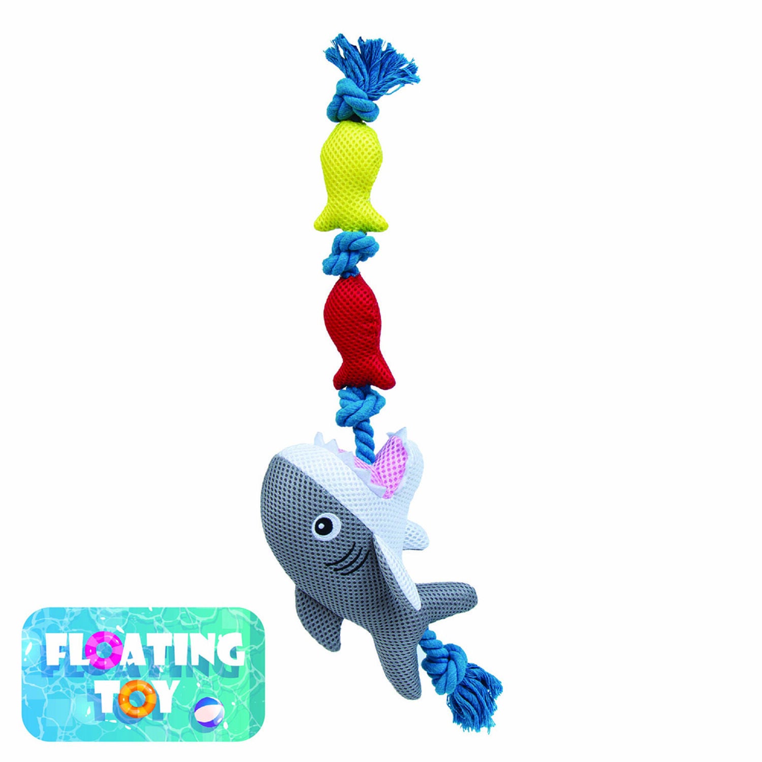 Territory Shark Floating Dog Tug Toy, 20"