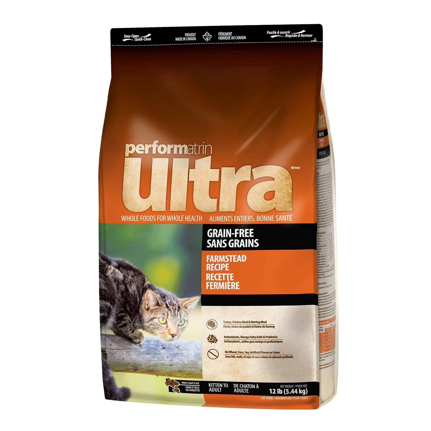 Performatrin Ultra Grain-Free Farmstead Dry Cat Food