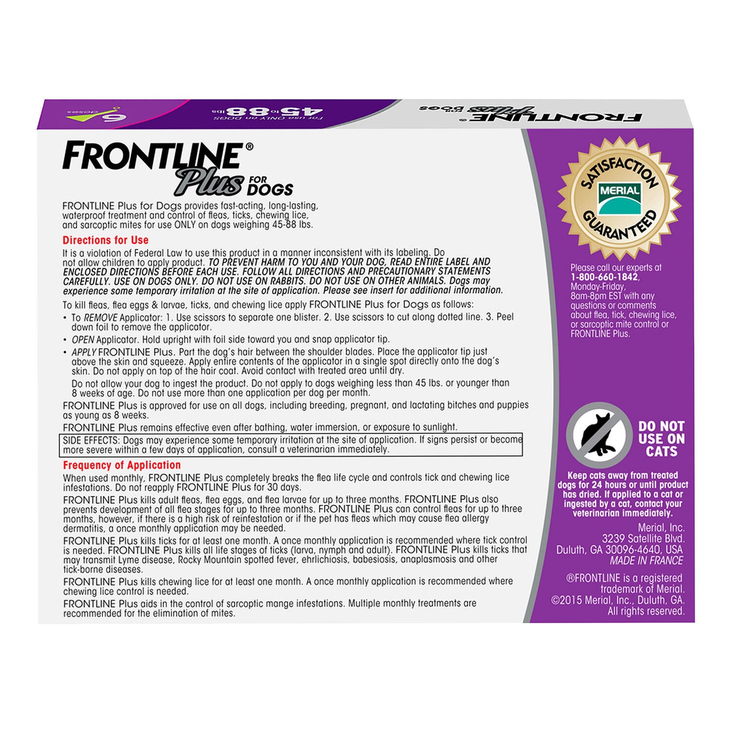 Frontline plus for dogs side effects store