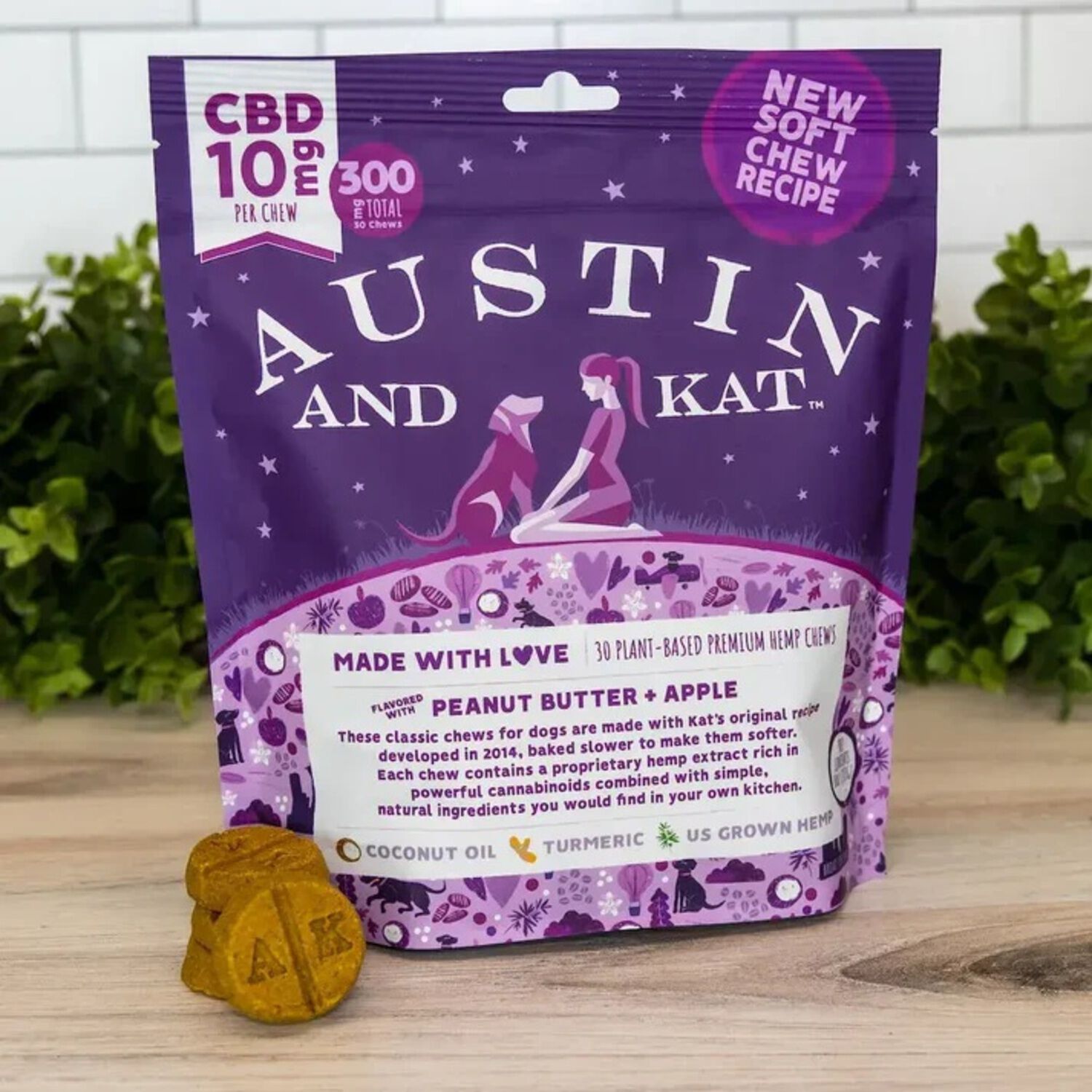 Austin & Kat Austin's Classic 10-Mg Cbd Soft Chews Large Dog Supplements, 30-Ct