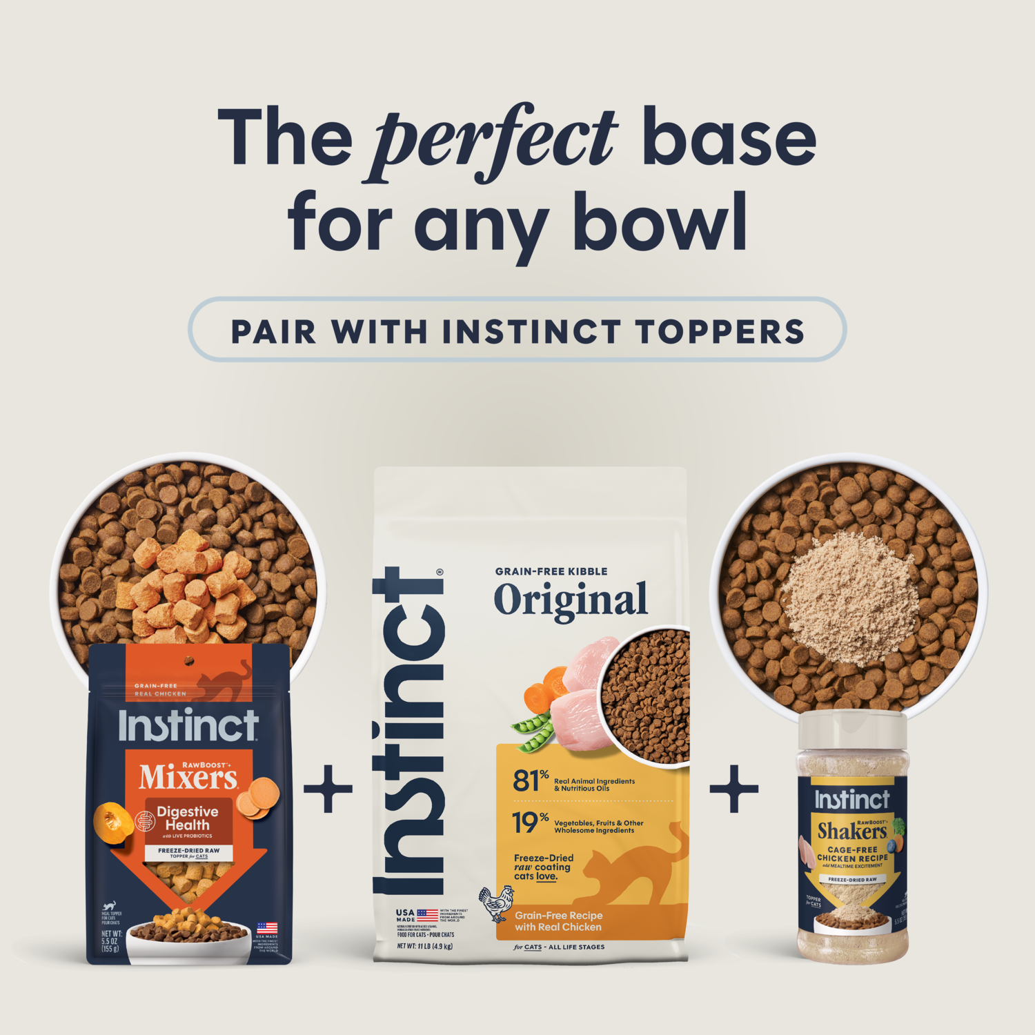 Instinct Original Grain-Free Recipe With Real Chicken Dry Cat Food, 11-Lb Bag