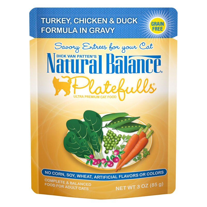 Platefulls Turkey, Chicken & Duck Formula In Gravy Cat Food image number 1