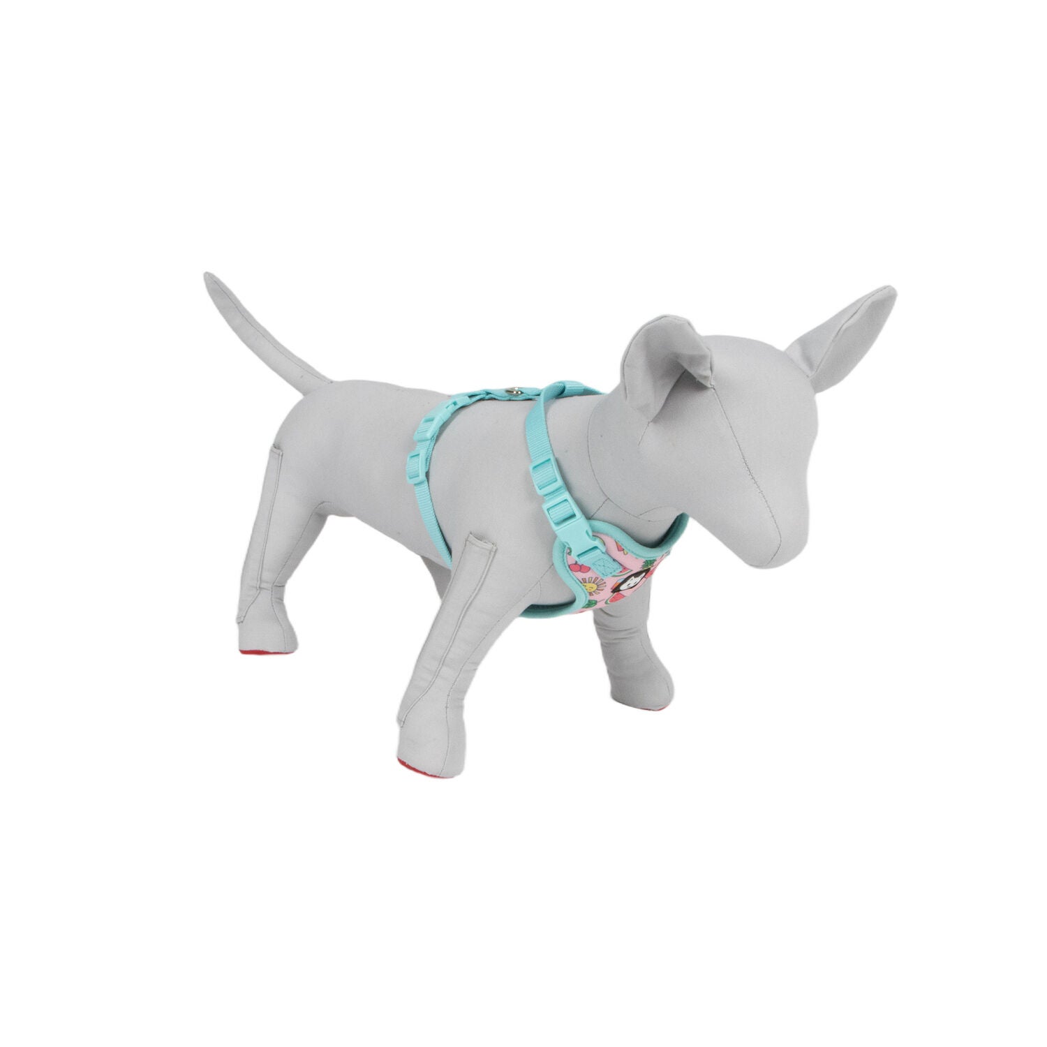 Bailey & Bella Pink & Blue Food Icons Cat Harness & Leash Set