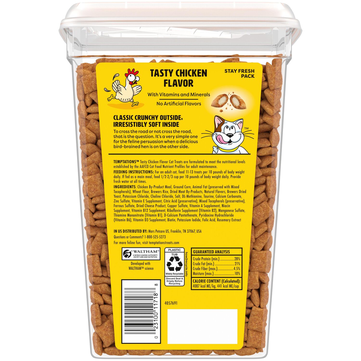 Temptations Classic Crunchy & Soft Tasty Chicken Cat Treats, 30-Oz