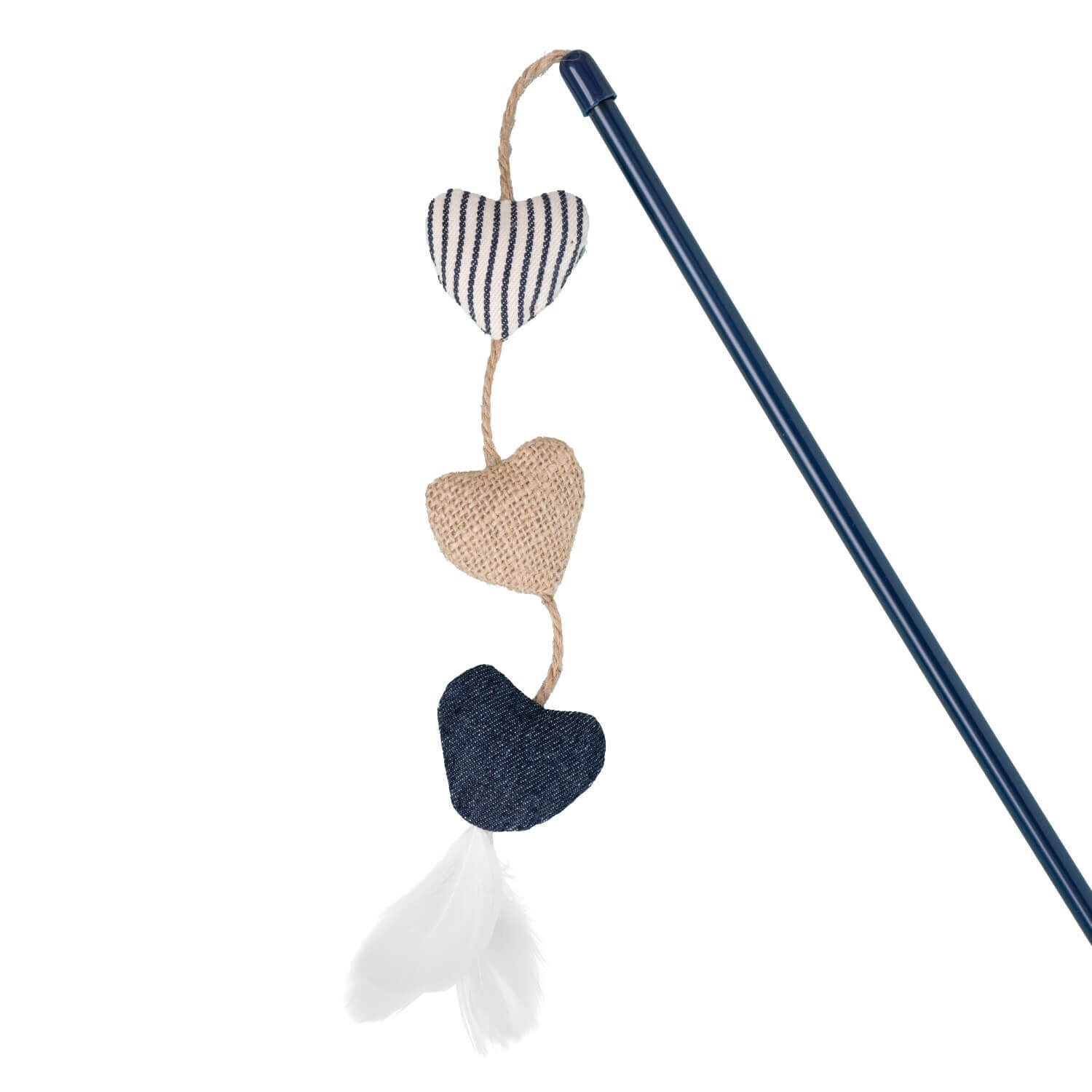 Gap Denim Hearts Teaser With Wand Cat Toy