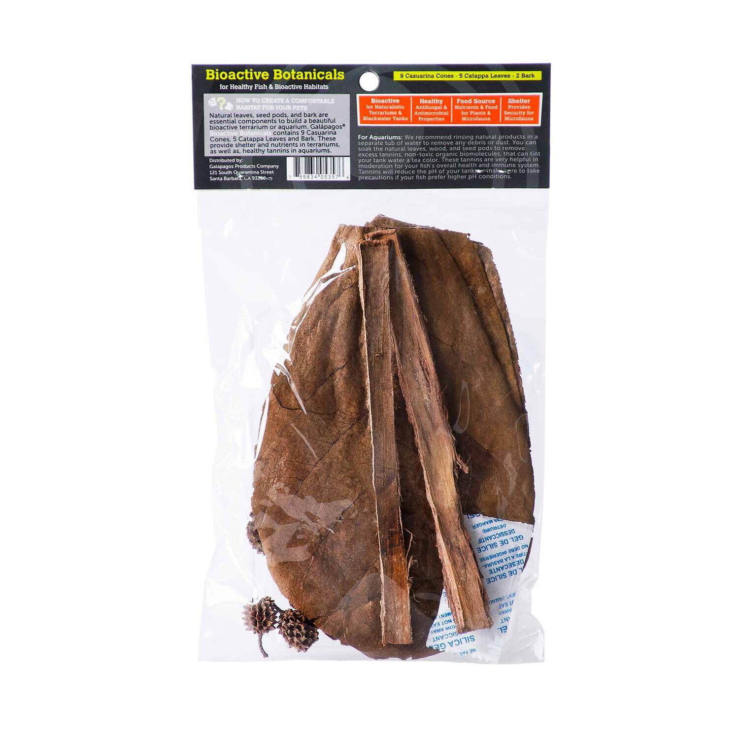 Gal&aacute;pagos Bioactive Botanicals, 9 Cones, 5 Leaves, 2 Bark
