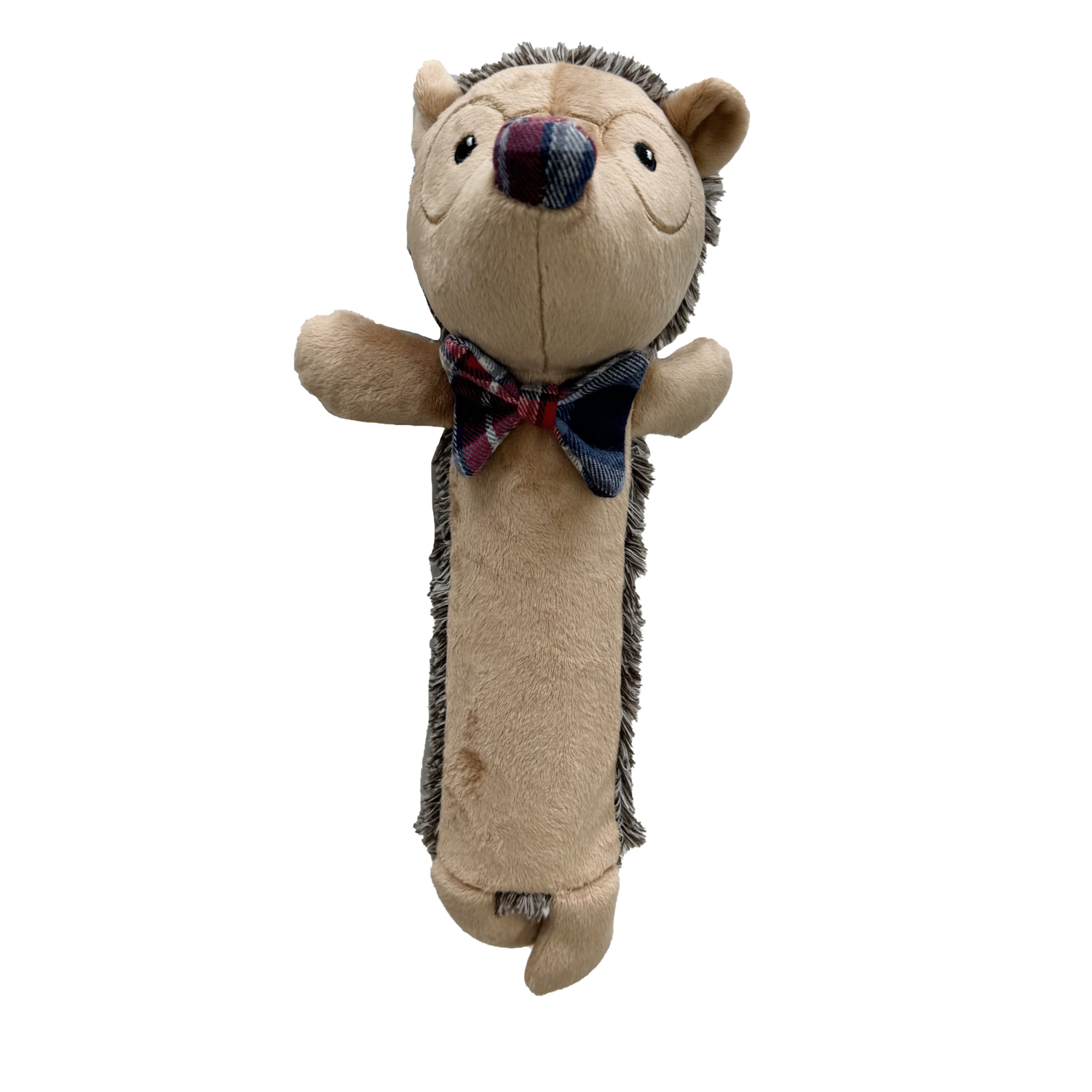 Aristopet Holiday Bottle Crunch Hedgehog Plush Dog Toy