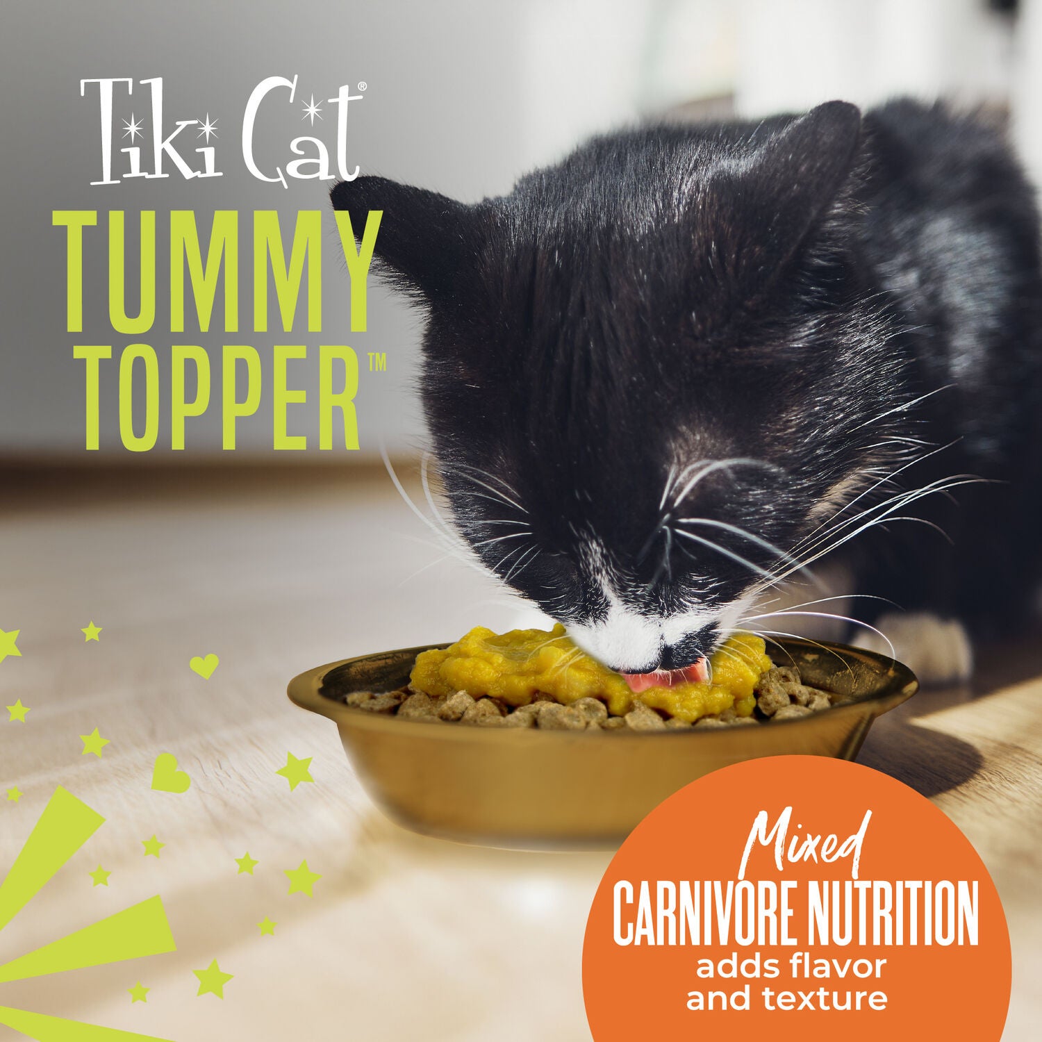Tiki Cat Tummy Topper Wet Cat Food Topper, Pumpkin & Wheatgrass, 1.5-Ounce Pouch Pack Of 12