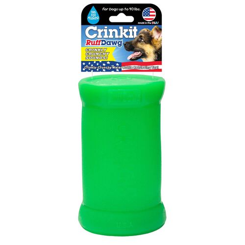 Ruff Dawg Crink It Throw & Retrieve Floating Rubber Dog Toy, Assorted Colors