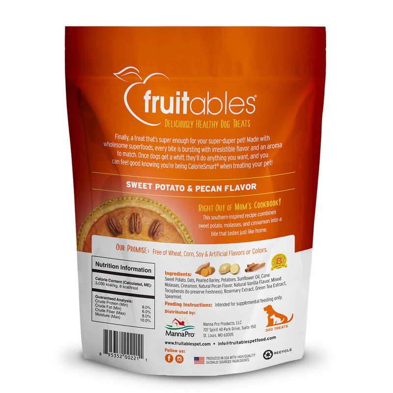 Fruitables Baked Pumpkin & Pecan Flavor Crunchy Low Calorie Dog Treats