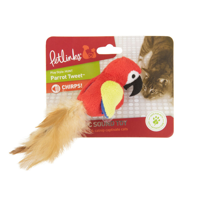 Parrot Tweet Electronic Sound Cat Toy image number 1