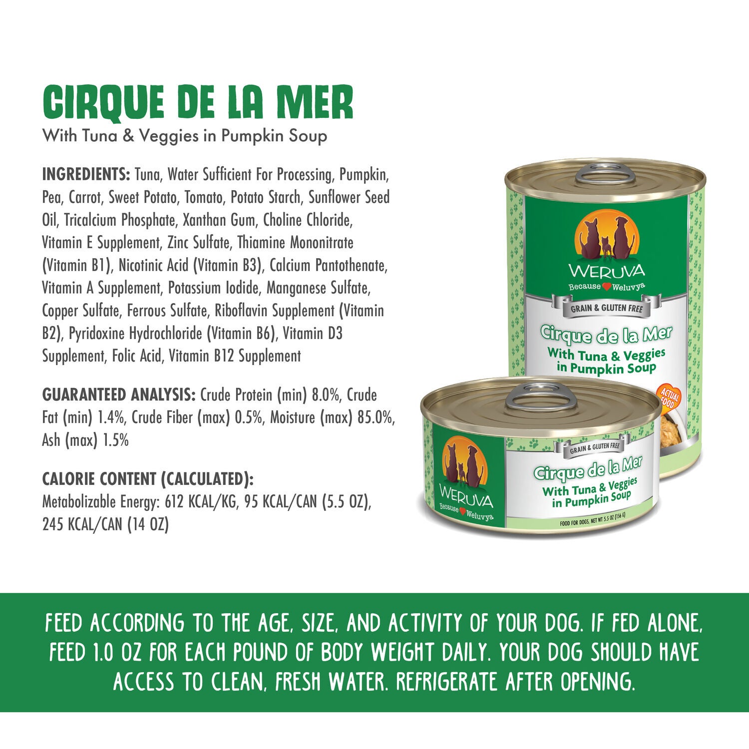 Weruva Classic Cirque De La Mer Wet Dog Food, 14-Oz Pack Of 12