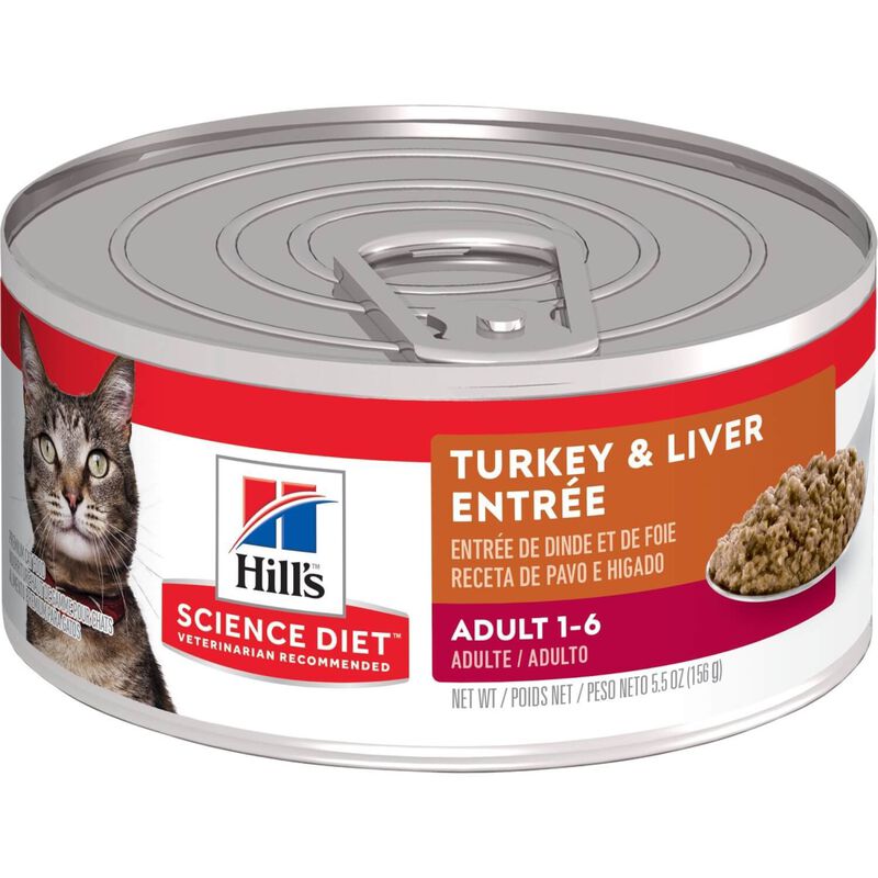 Turkey & Liver Entrée Canned Cat Food image number 1