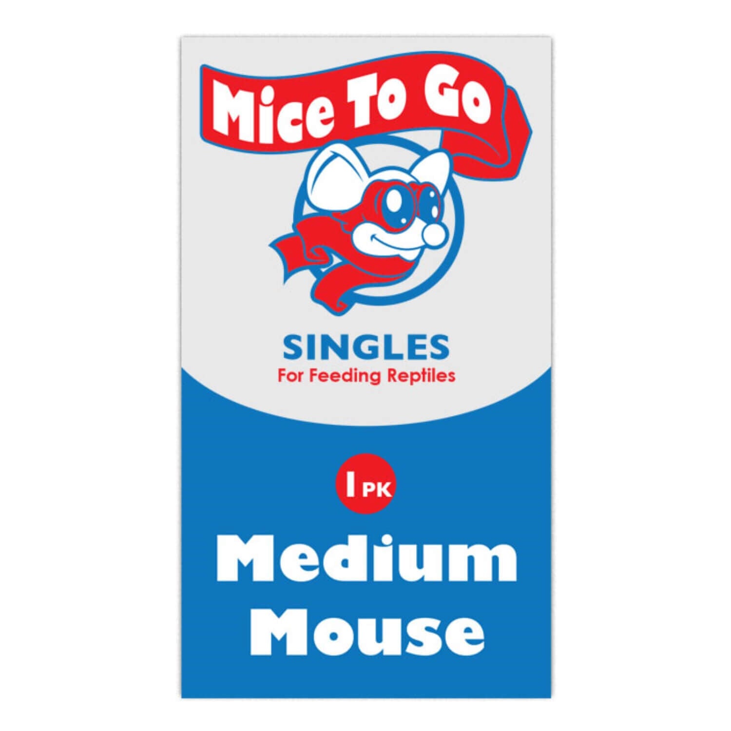 Mice To Go - Medium Mouse Frozen Reptile Food - 1 Count