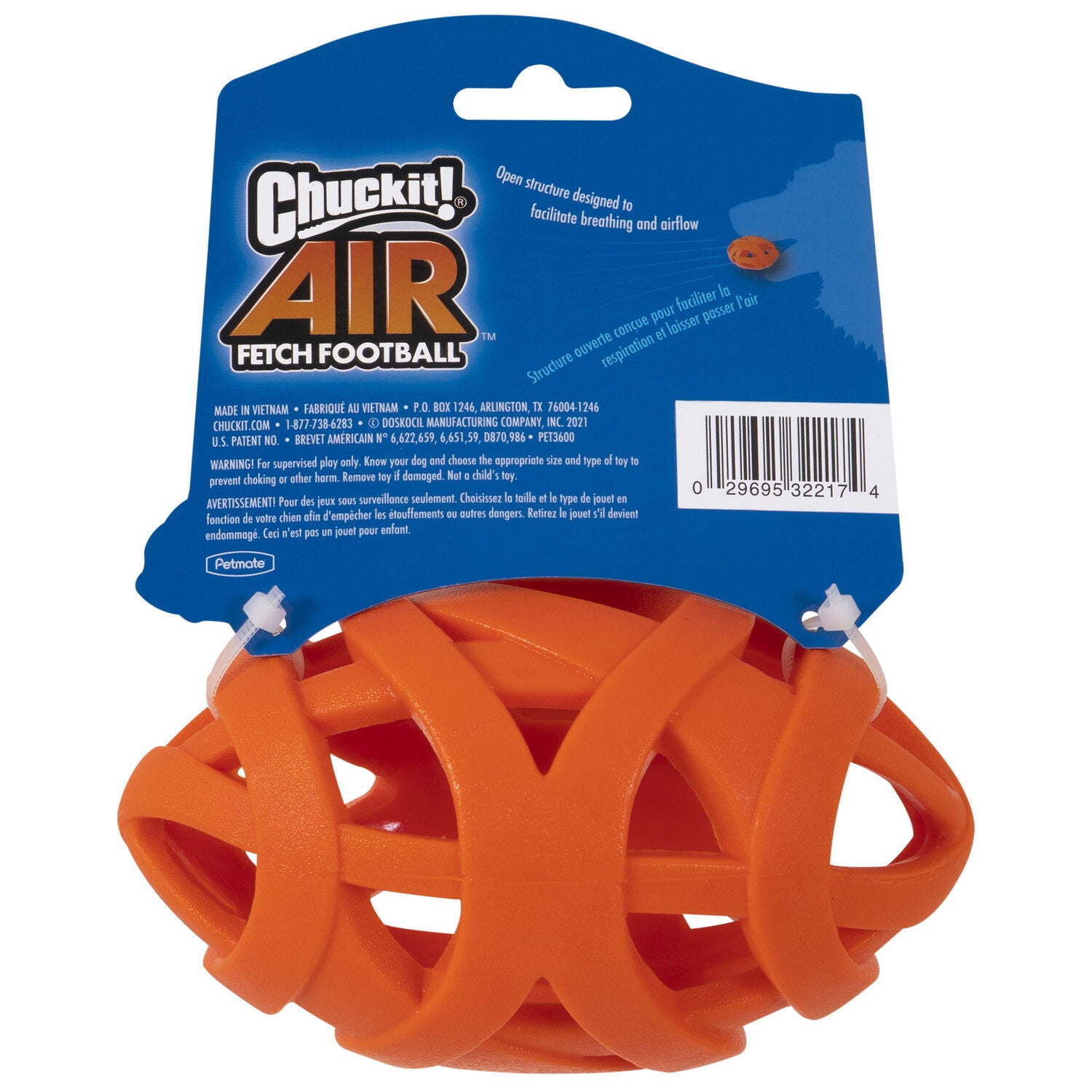 Chuckit! Air Fetch Football Dog Toy, Medium