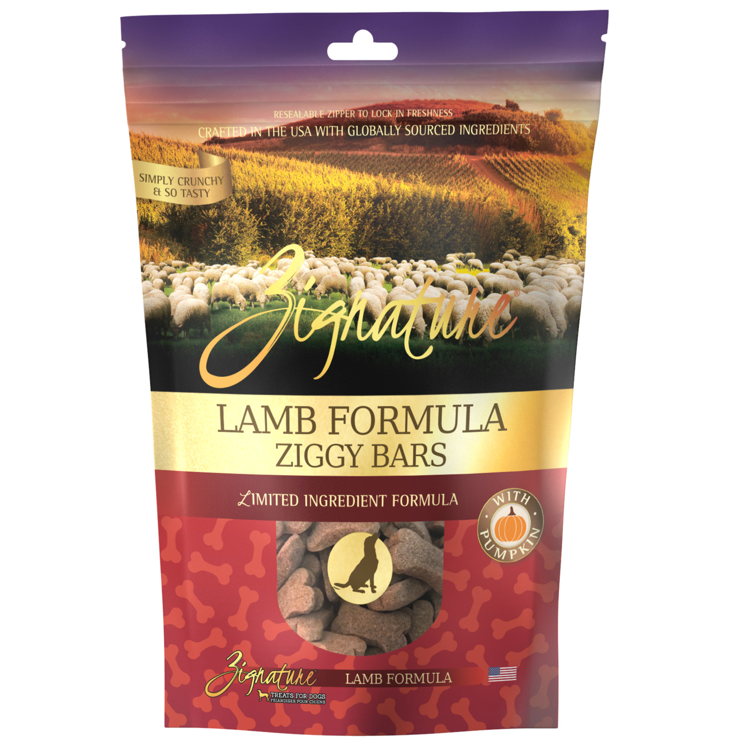 Zignature Lamb Formula Limited Ingredient Biscuit Dog Treats, 12Oz