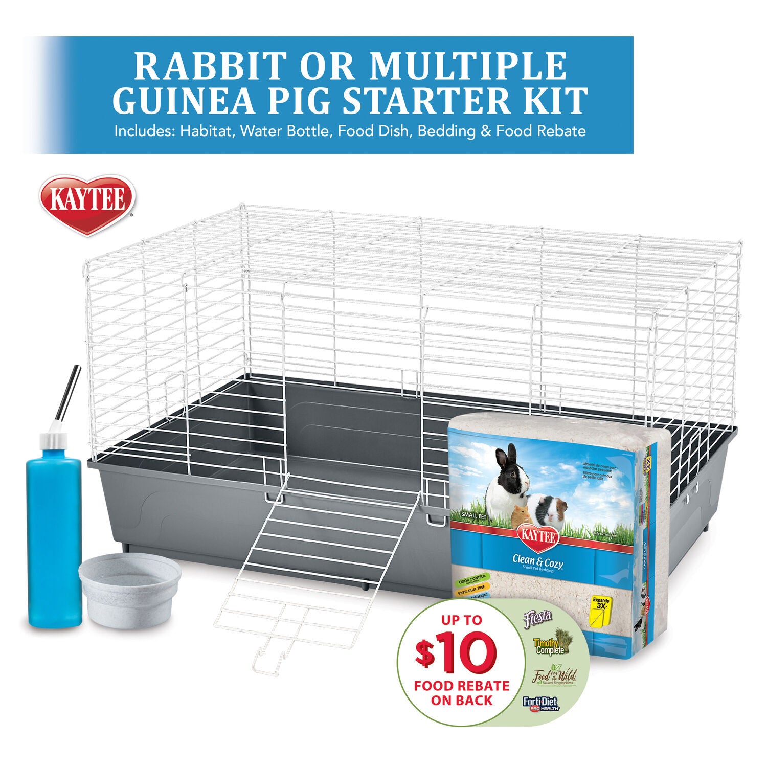 Kaytee My First Home Rabbit Or Multiple Guinea Pig Starter Kit