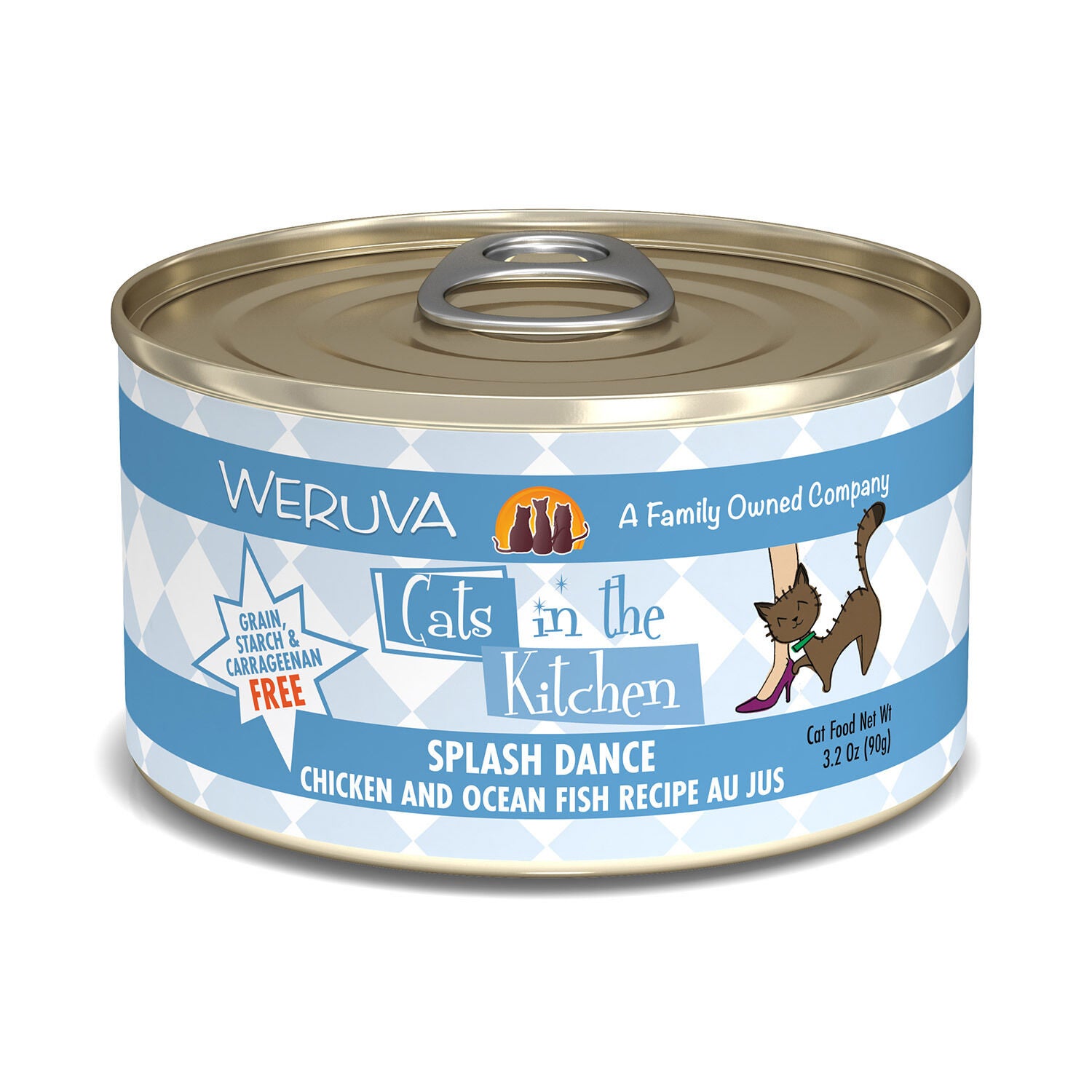 Weruva Cats In The Kitchen Splash Dance Chicken & Ocean Fish Recipe Au Jus Cat Food