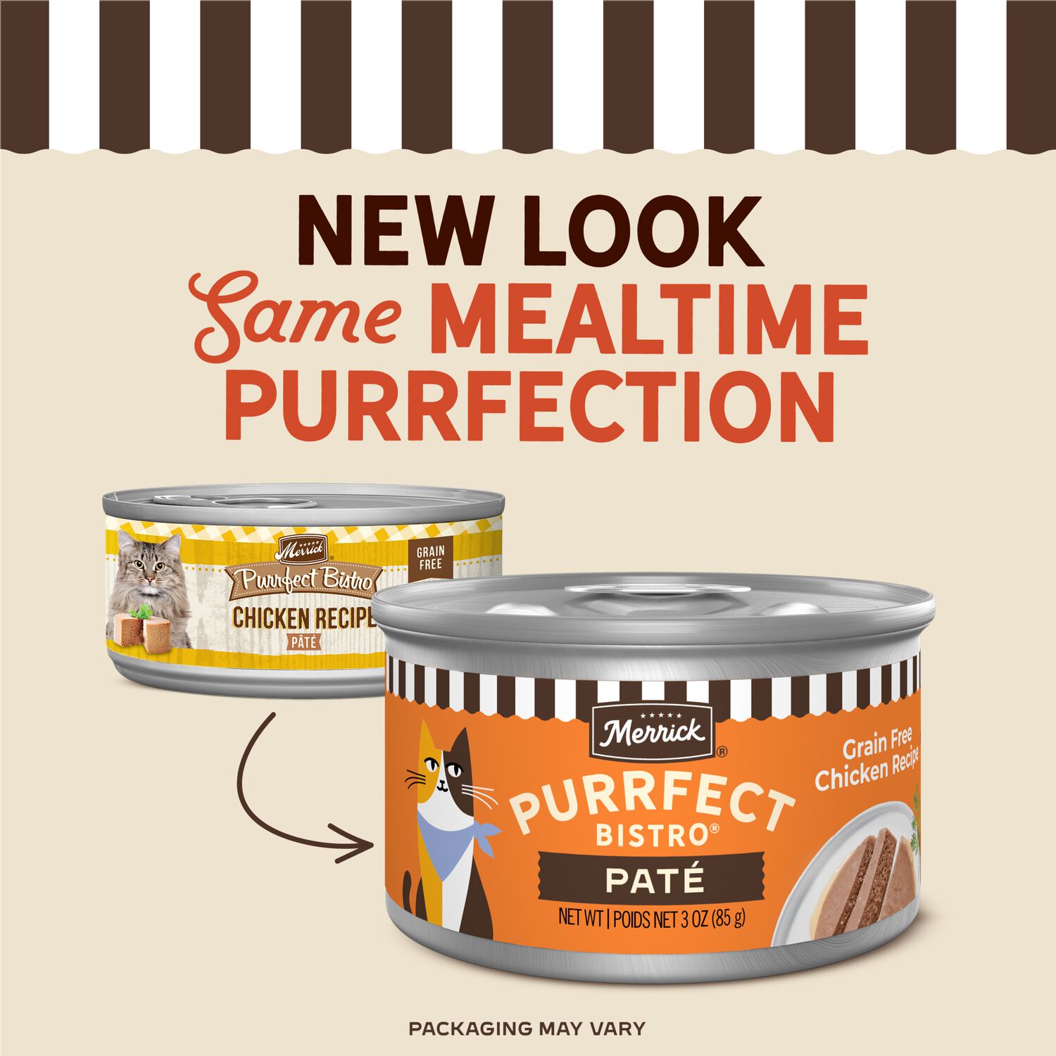 Merrick Purrfect Bistro Chicken Recipe Pate Grain-Free Wet Cat Food, 3-Oz Can