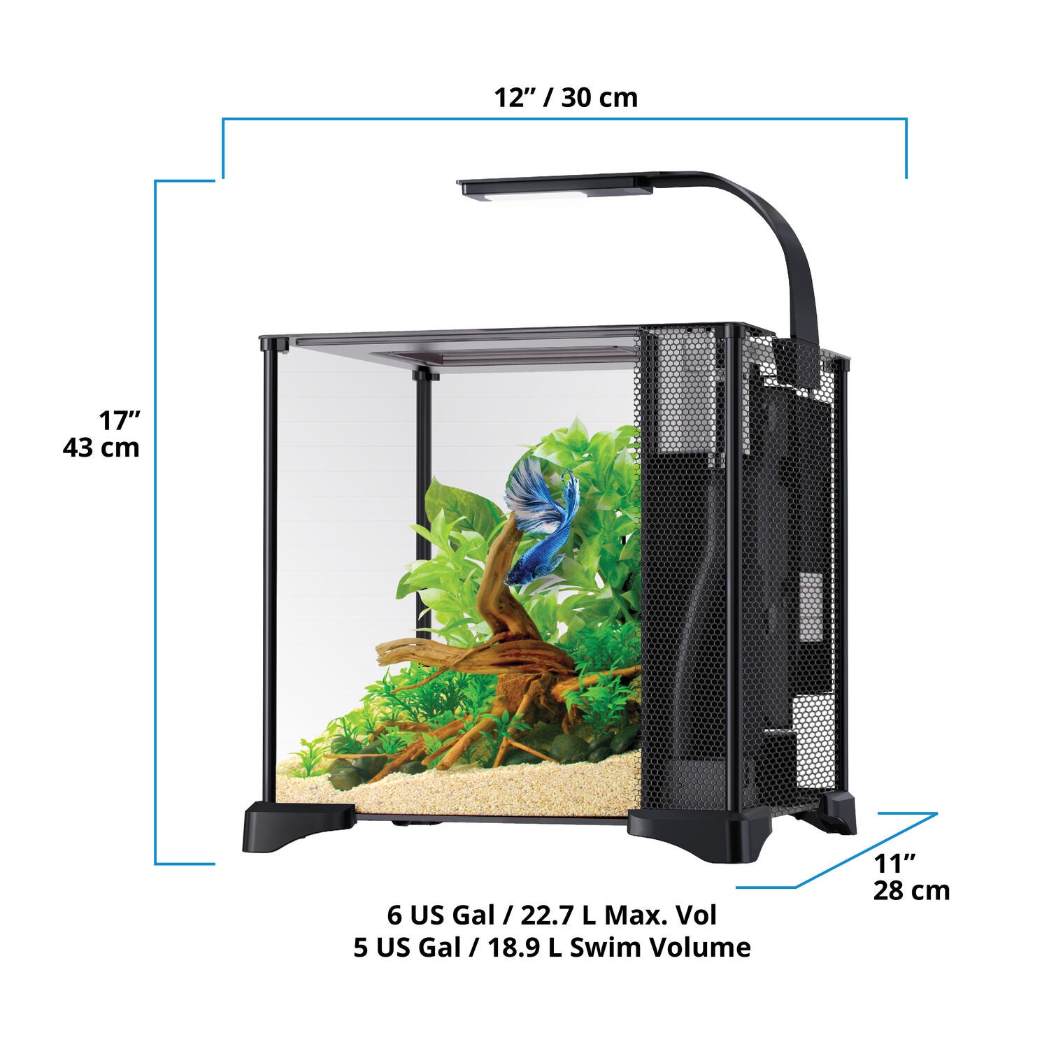 Fluval Betta Fish Aquarium Kit - 6 Gallon