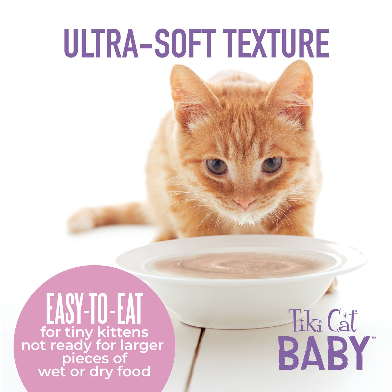 Tiki Cat Baby Weaning Puree Wet Cat Food, Chicken, 6-Oz Spout Pouch