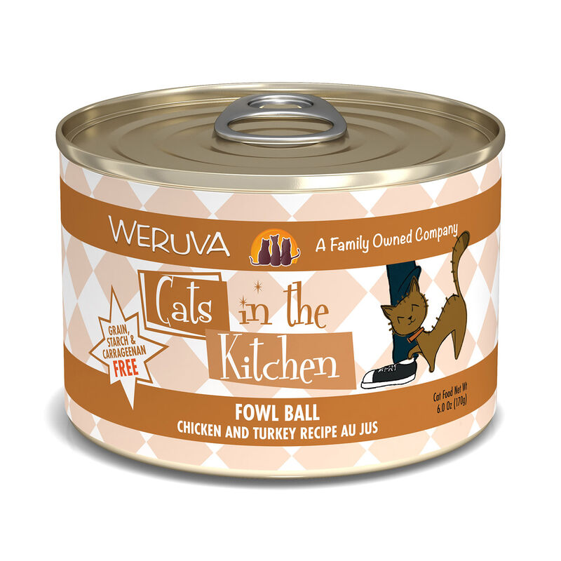 Cats In The Kitchen Fowl Ball Chicken & Turkey Recipe Au Jus Cat Food image number 1