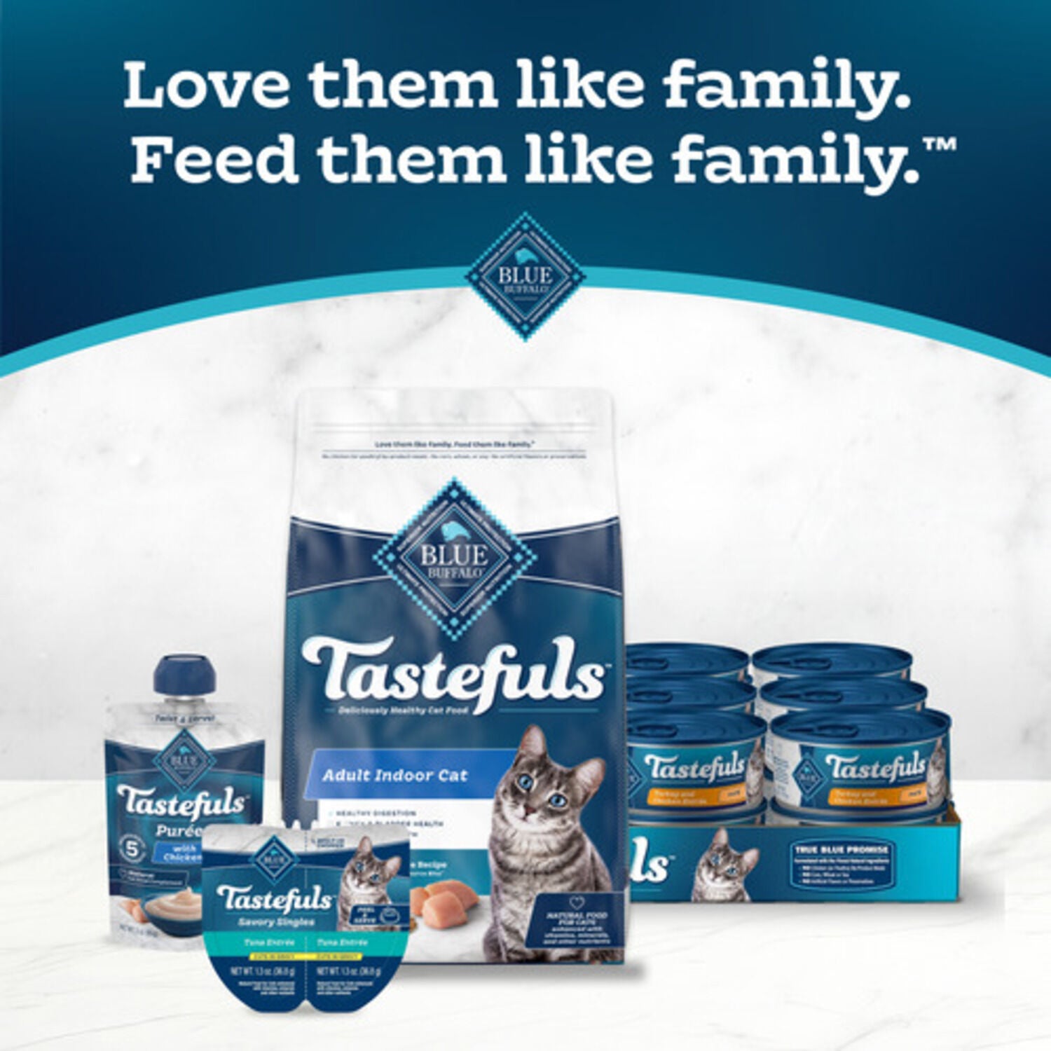 Blue Buffalo Tastefuls Adult Wet Cat Food, Chicken Entree In Gravy Morsels, 5.5-Oz
