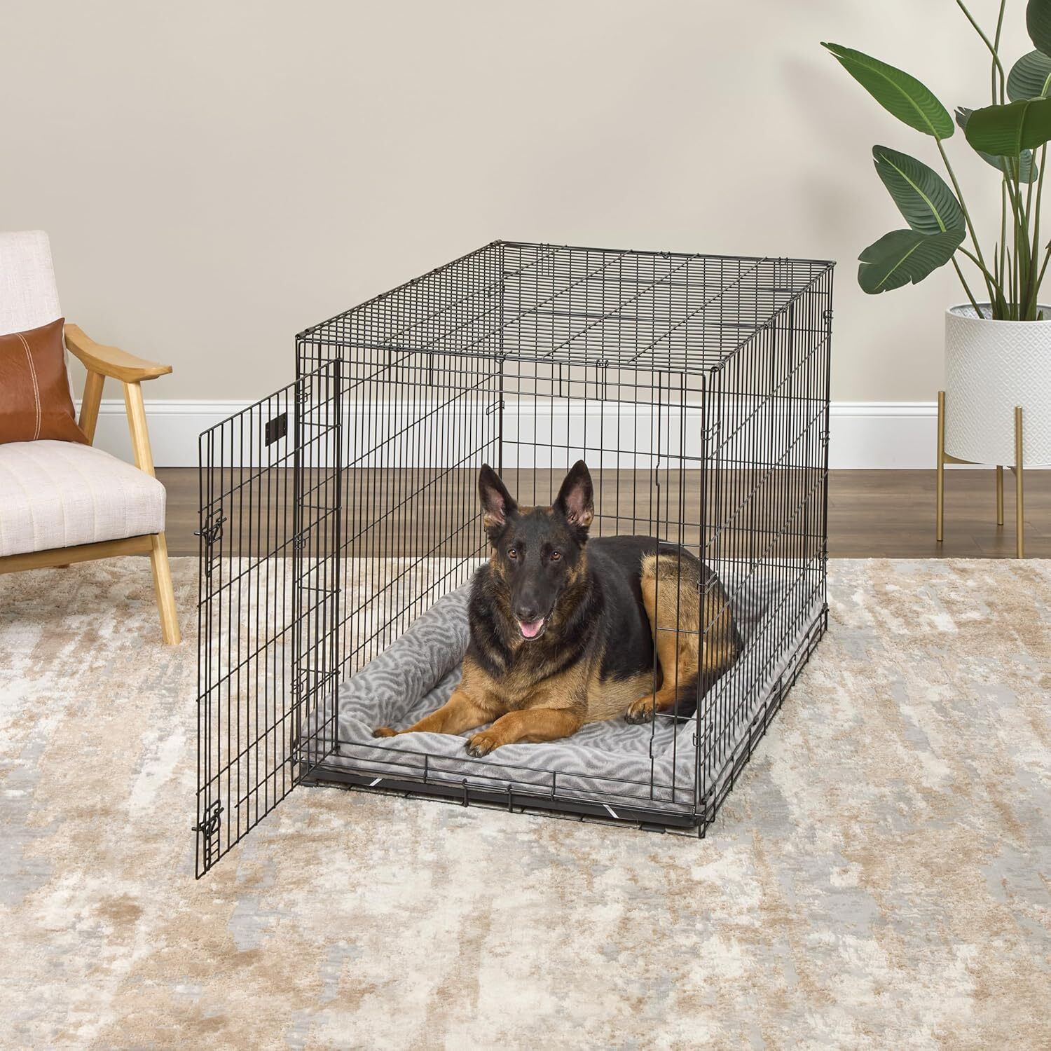 Midwest Quitetime Deluxe Wave Ultra-Soft Foam Base Dog Bed, 48"
