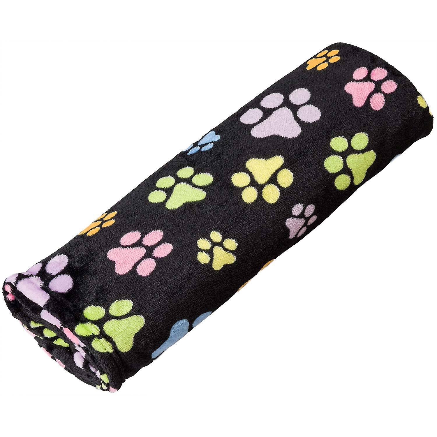 Spot Snuggler Rainbow Pawprint Dog Blanket, 30 X 40