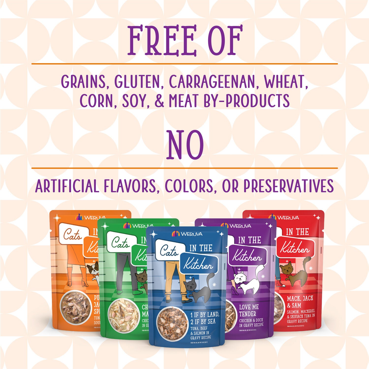 Weruva Cats In The Kitchen Pantry Party! Wet Cat Food, Variety Pack, 3-Oz Pouch Pack Of 12