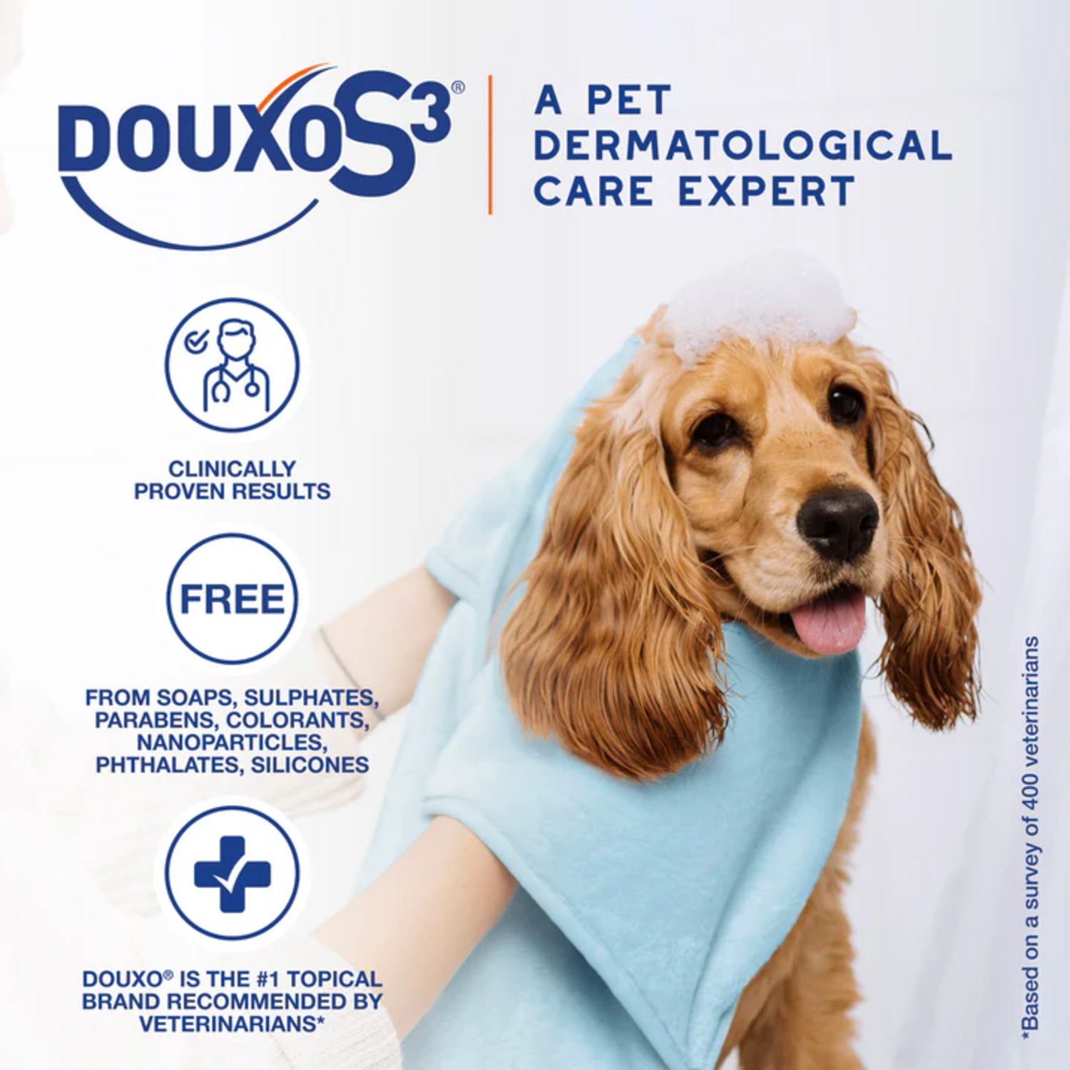 Douxo S3 Pyo Antiseptic Antifungal Chlorhexidine Dog & Cat Shampoo, 6.7-Oz Bottle