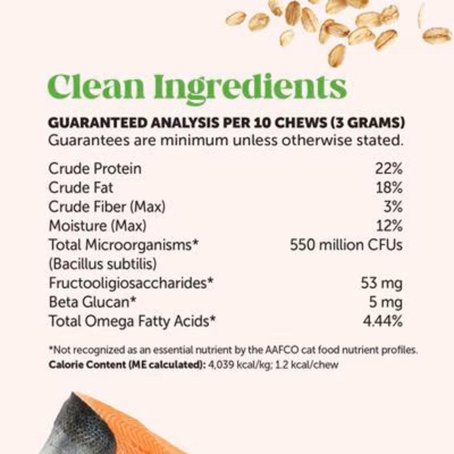 Pet Honesty Probiotics Gut + Immune Health Chicken Flavored Digestive Support Crunchy Cat Chews, 3.7-Oz Pouch