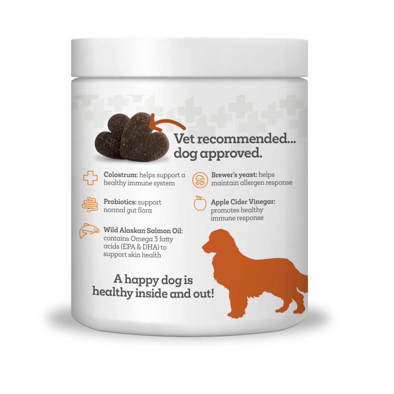 Vetality Aller-Immune Skin & Coat Well Chews Dog Supplements, 60-Ct