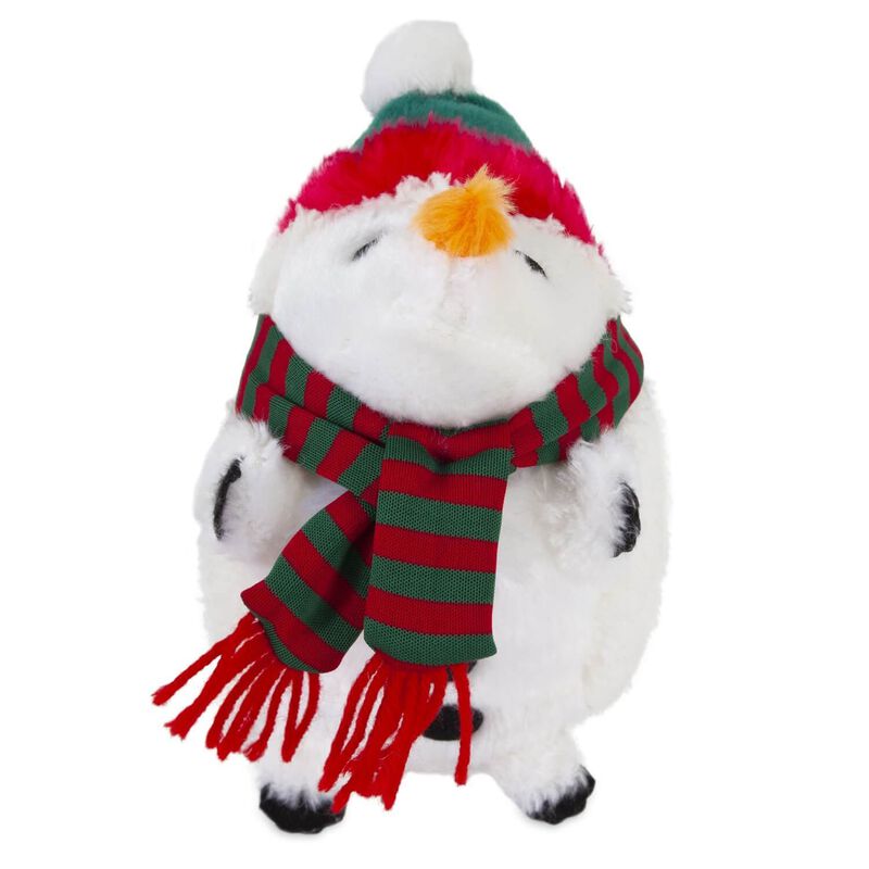 Pet Mate Zoobilee Plush Snowman Holiday Heggies Dog Toy