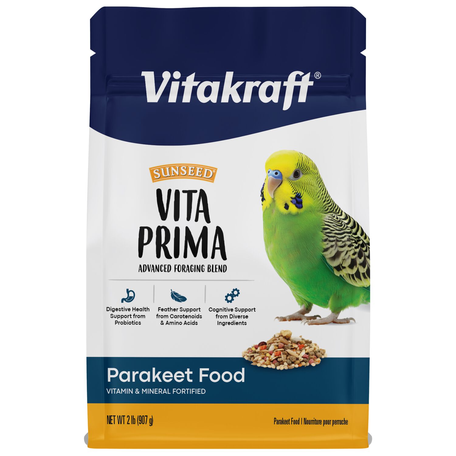 Sun Seed Vita Prima Parakeet Food, 2-Lb Bag