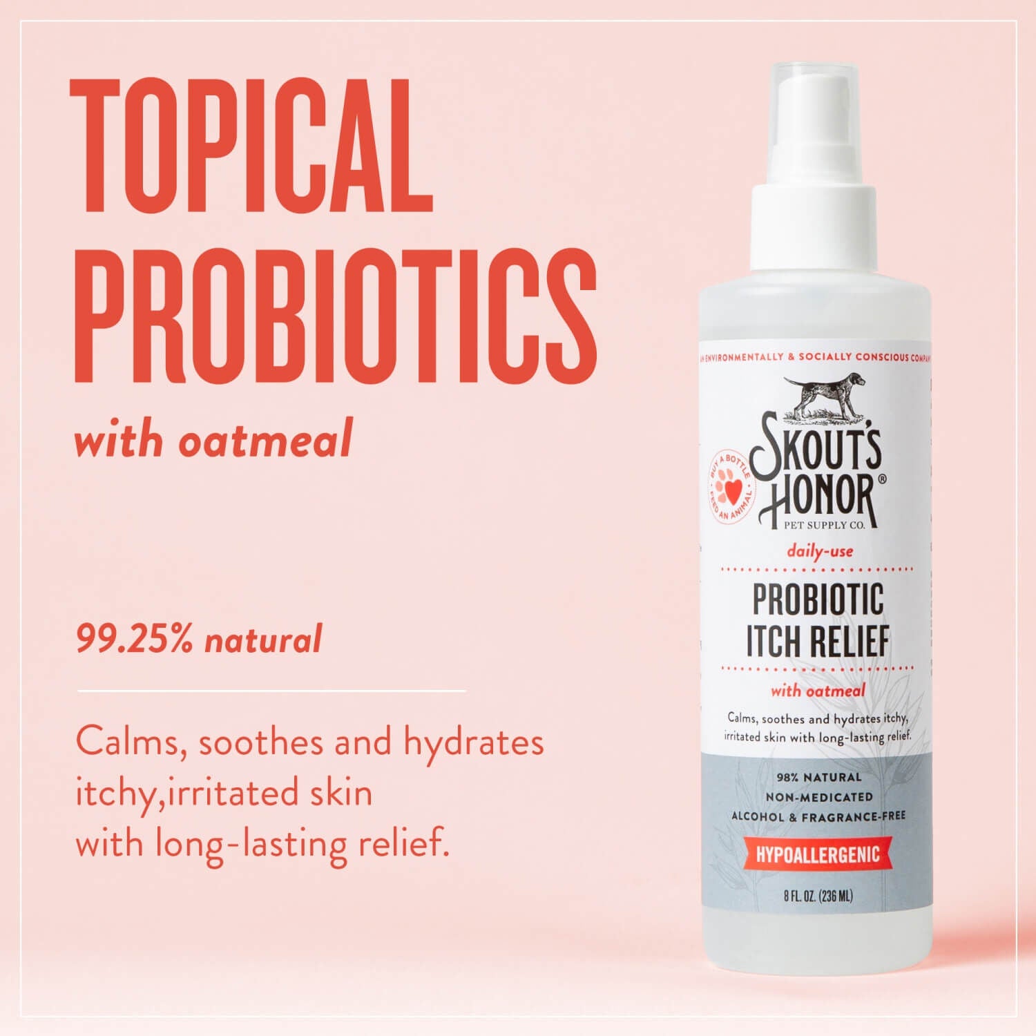 Skout's Honor Probiotic Itch Relief For Dogs & Cats, 8-Oz
