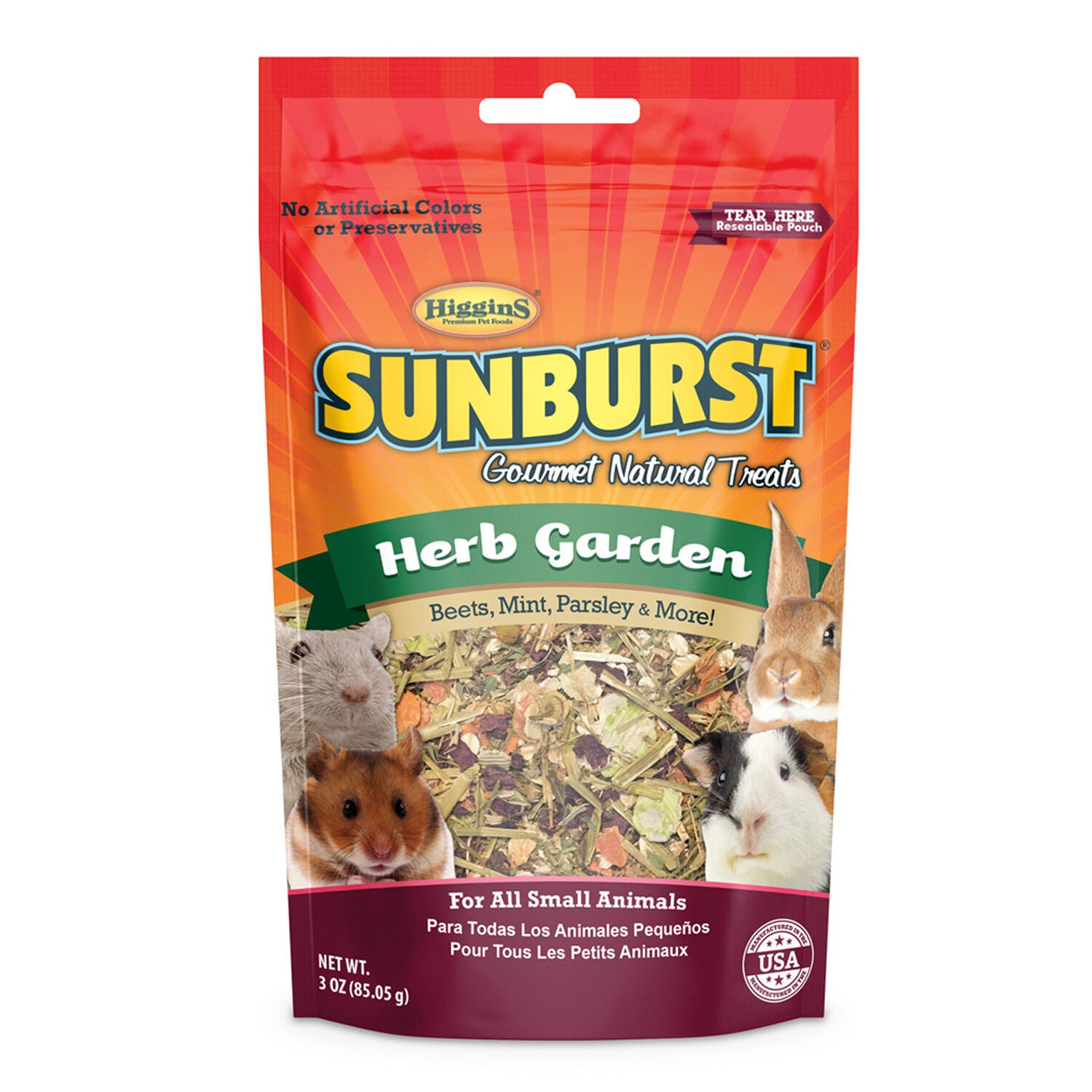 Higgins Sunburst Gourmet Herb Garden Small Animal Treat