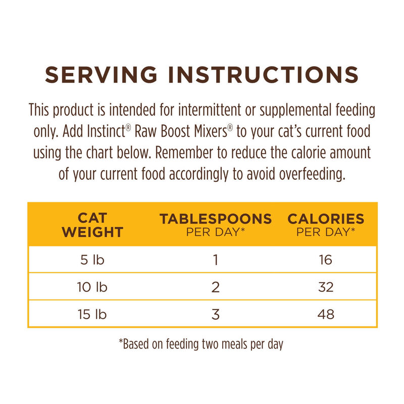 Instinct Freeze Dried Raw Boost Mixers Grain Free Chicken Recipe Freeze Dried Cat Food Topper image number 9