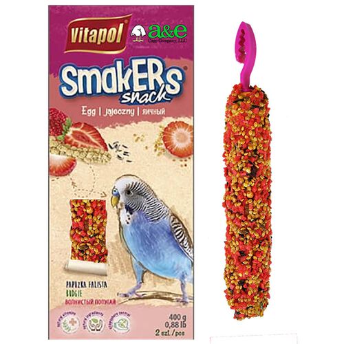 Vitapol Smakers Parakeet Treat Sticks (2pk) Strawberry Bird Treat