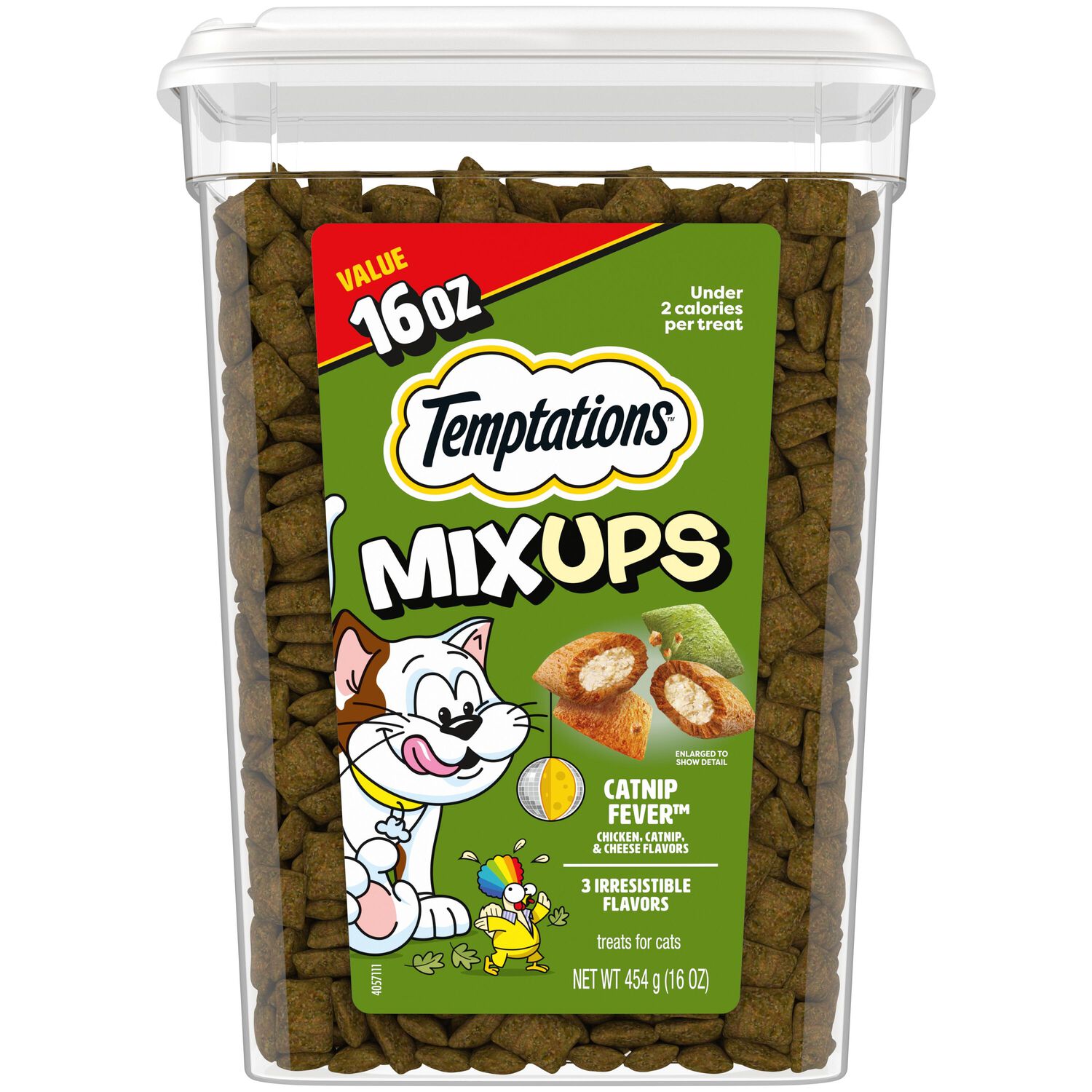 Temptations Mixups Catnip Fever Crunchy & Soft Cat Treats, 16-Oz