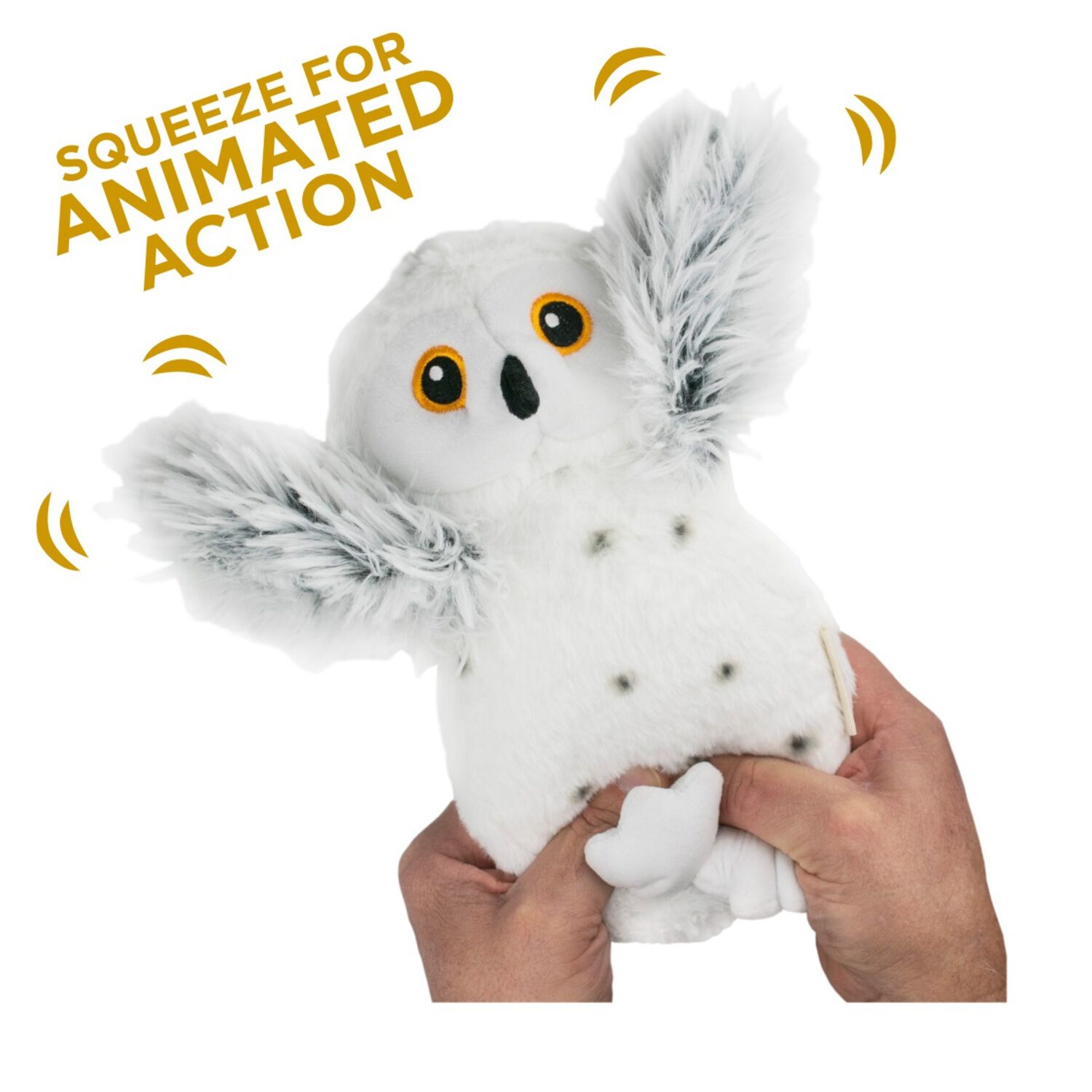 Tall Tails Animated Snow Owl Plush Dog Toy, 10"