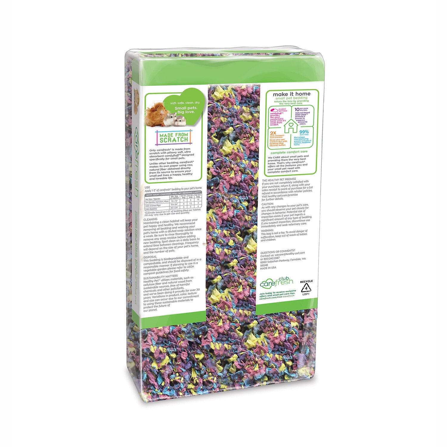 Carefresh Complete Confetti Bedding For Small Animals Pet