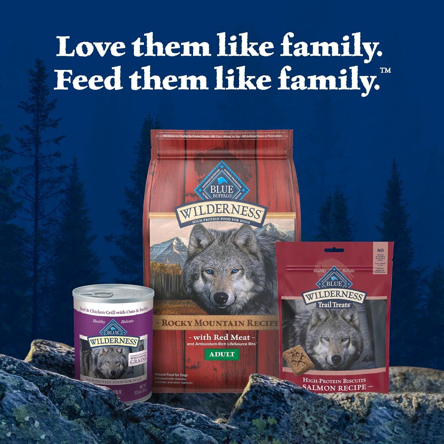 Blue Buffalo Wilderness Trail Treats Grain-Free Biscuits Salmon Recipe Dog Treats, 10-Oz