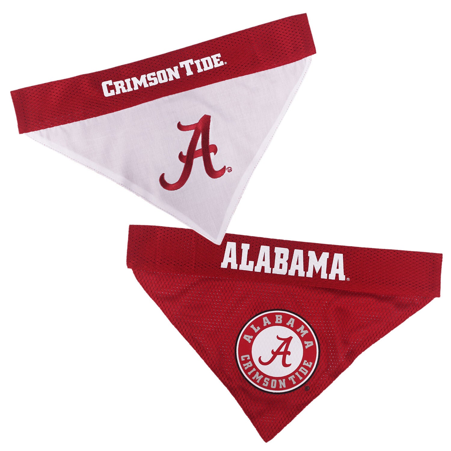 Pets First Ncaa Collegiate University Of Alabama Crimson Tide Reversible Dog Bandana