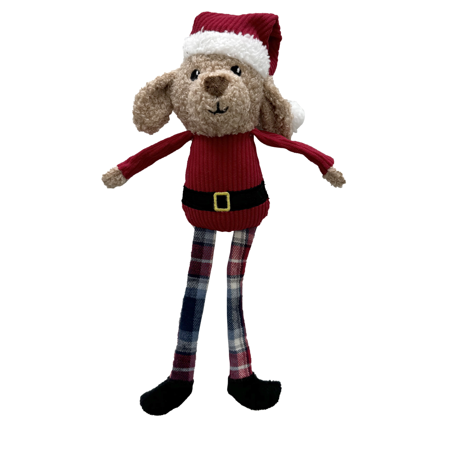 Aristopet Holiday Dog Long Legs Squeaky Tug Dog Toy, Small
