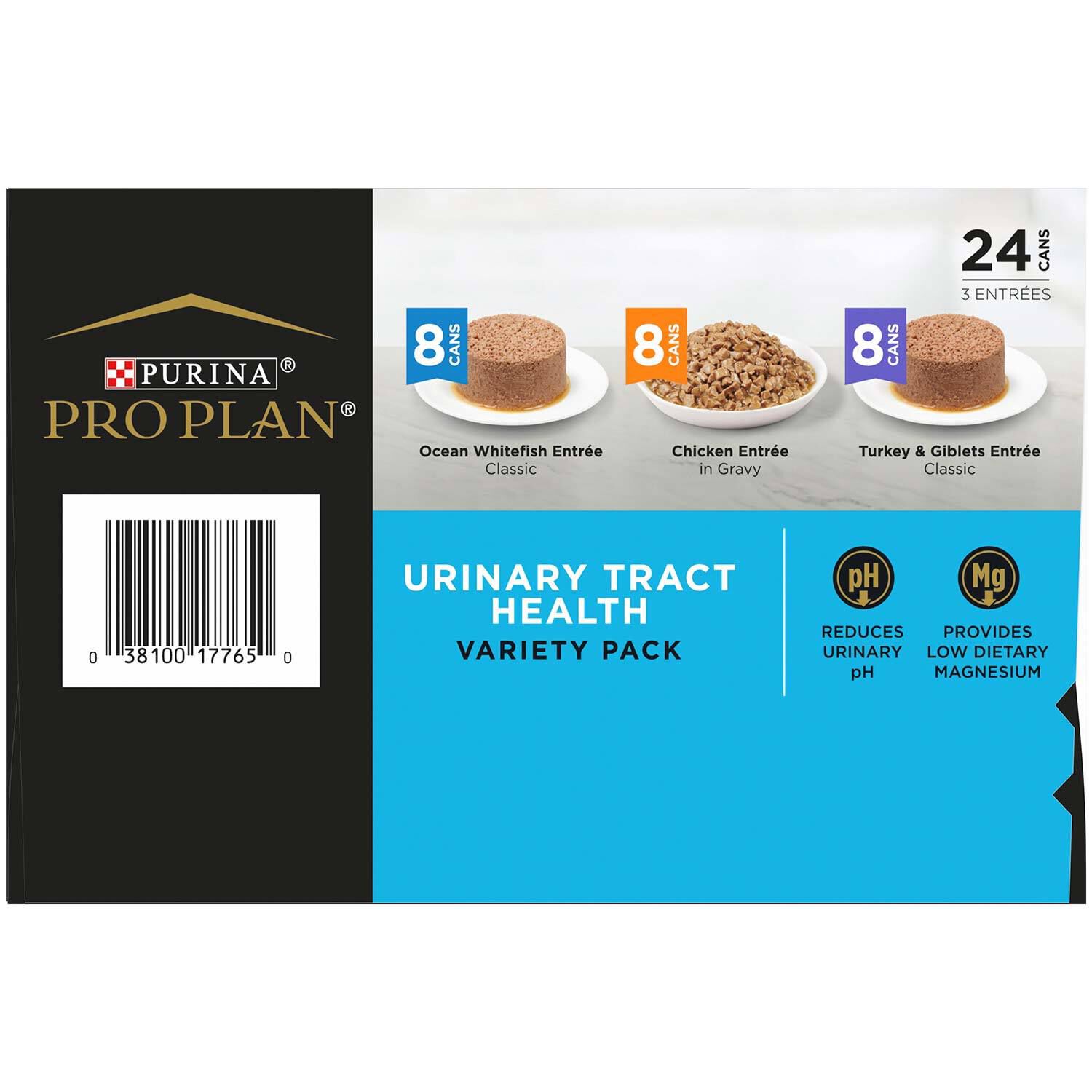 Purina Pro Plan Urinary Tract Health Canned Cat Food Variety Pack - 24 3Oz Cans
