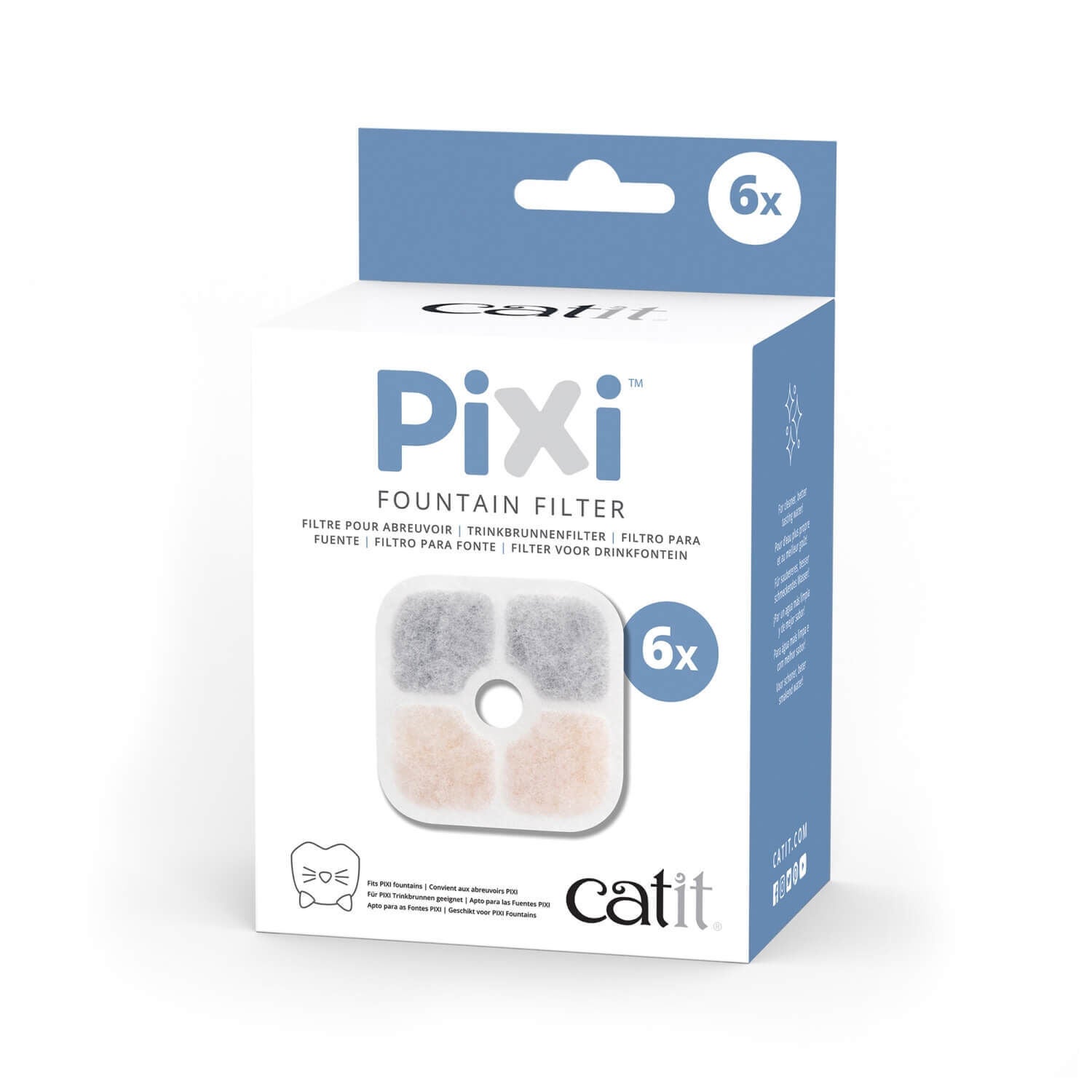 Catit Pixi Fountain Cartridge, 6-Pack