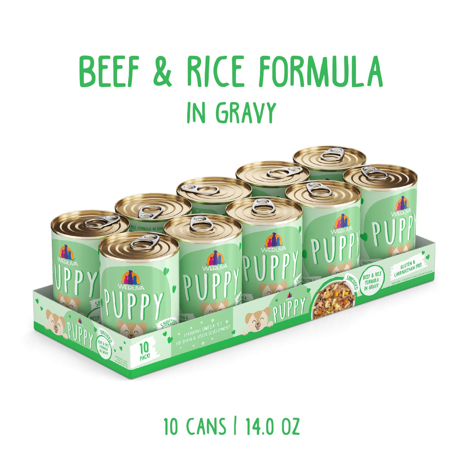 Weruva Puppy Beef & Rice In Gravy Wet Dog Food, 6-Oz